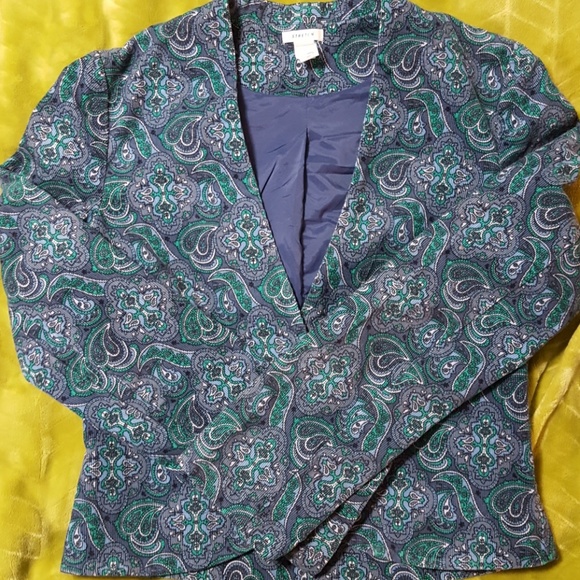 5/$25! Corduroy Paisley jacket - Picture 3 of 7